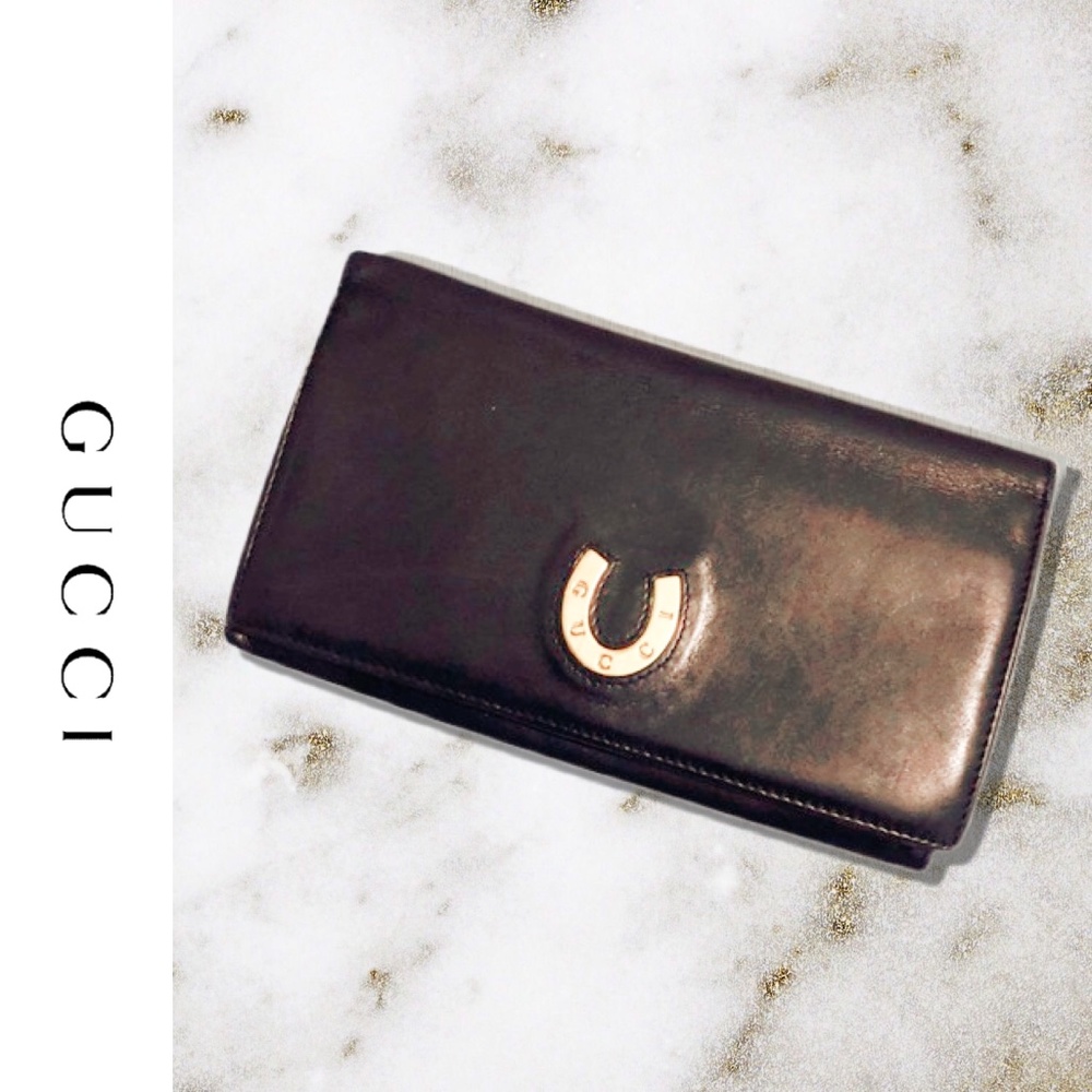 Authentic Vintage Gucci Horseshoe Wallet